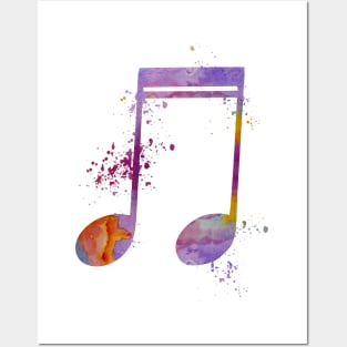 Musical note Posters and Art